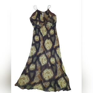 Darker Multi Color Printed Beautiful  Paisley Dress